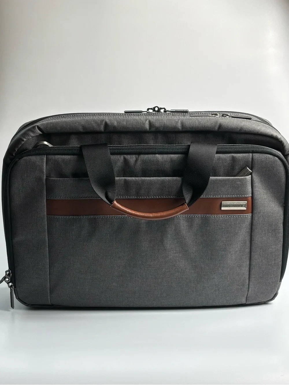 Briggs & Riley Kinzie Street 2.0 Micro Messenger Grey Bag No Shoulder Strap